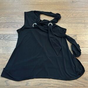 Ariella Women’s Black One Shoulder Tank - Size Small